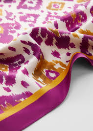 printed satin scarf