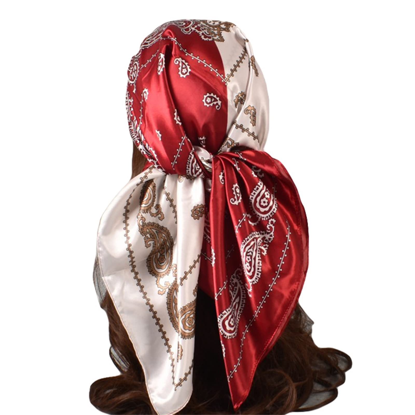 printed satin scarf