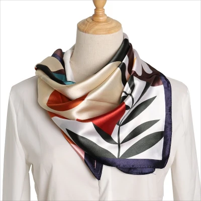 custom satin scarf