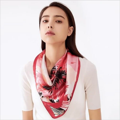90 x 90 satin scarf