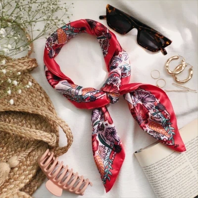 ladies silk satin scarf