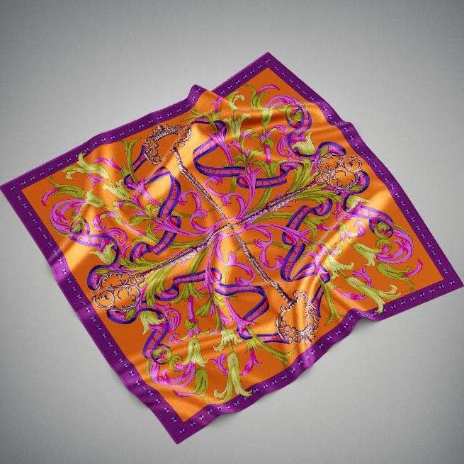 ladies silk satin scarf