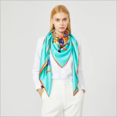 Syal Sutra Twill Untuk Wanita